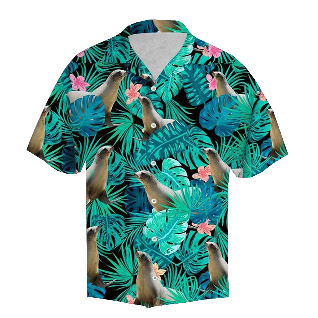 Tropical Hawaiian Shirts for Men & Women - Summer Short Sleeve Button Down Shirt Set | Beach Vacation, Luau Party & Casual Wear