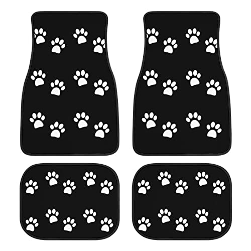 5 White Paw Prints