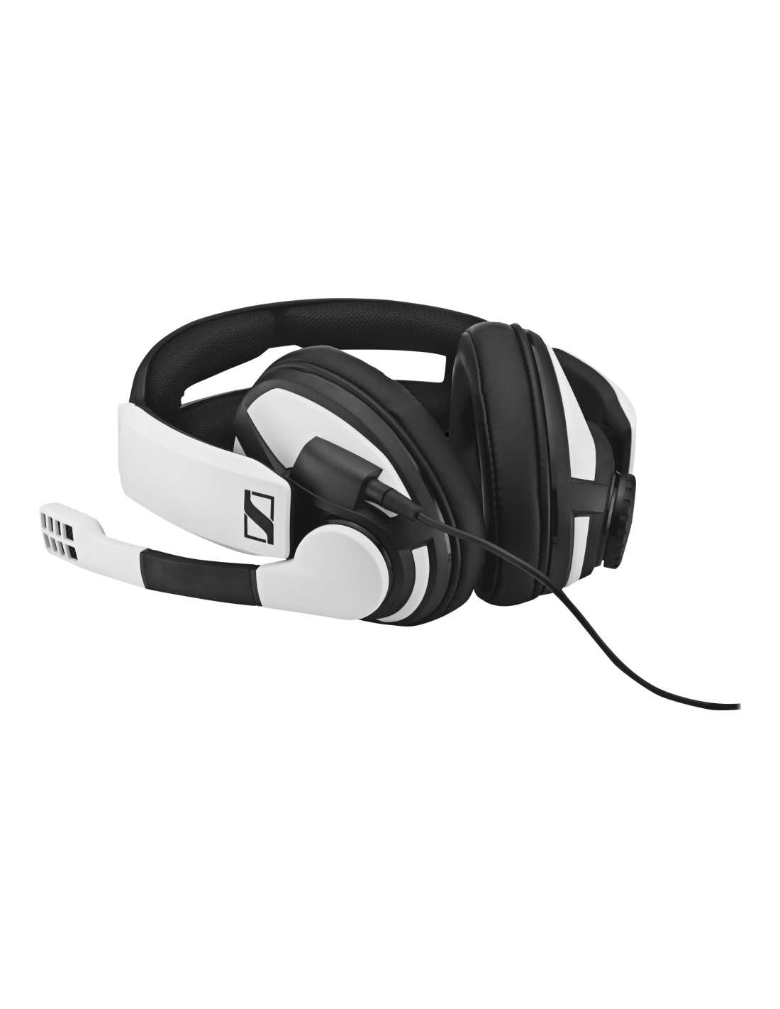 Sennheiser GSP 301 Gaming Headset with Noise-Cancelling Microphone, Flip-to-Mute, Ergonomic Design - Compatible with PC, Mac, PS4, PS5, Xbox Series X/S, Xbox One & Nintendo Switch (White) - Perfect for Competitive Gaming, Streaming & Online Meetings