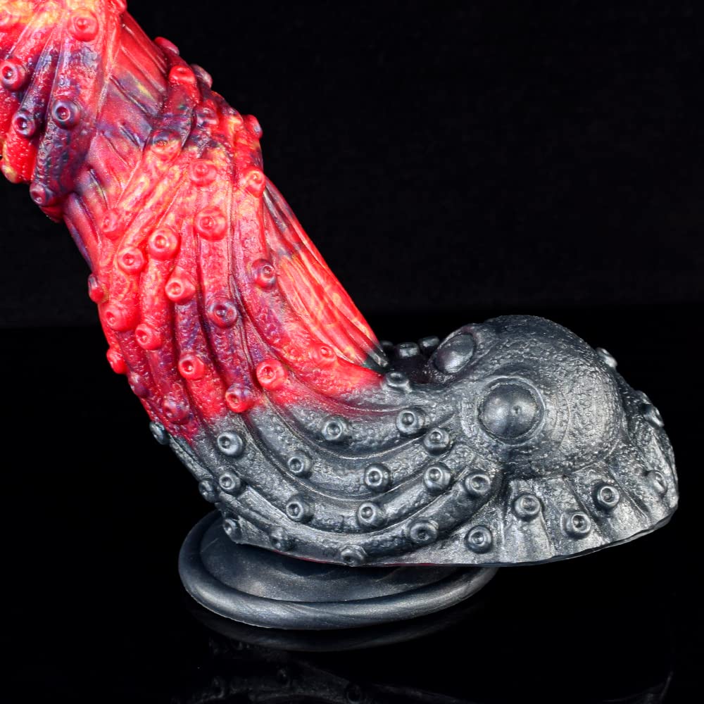 BeHorny Liquid Silicone Alien/Fido Dildo with Suction Cup - Premium Sex Toy for Adults | Perfect for Solo Play, Couples & BDSM Scenes
