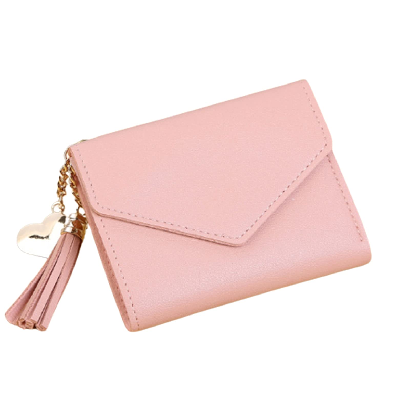 VALINK Women's Mini Wallet with Tassel Pendant - Stylish Zippered Coin Purse for Credit Cards & Cash - Perfect for Parties, Travel & Everyday Use - Fashionable Accessory Gift for Women