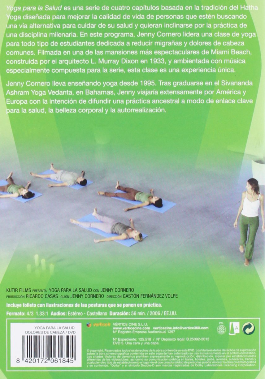 Yoga for Health & Headache Relief DVD - European Format Zone 2 (2012) | Import Movie for Stress Management & Wellness Practice