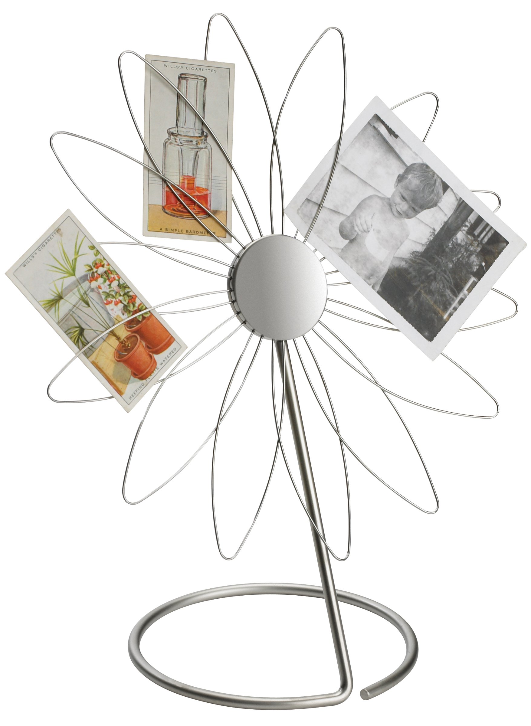 Umbra Posy Metal Desktop Photo Frame & Memo Holder - Stylish Office & Home Decor for Pictures, Notes, and Reminders