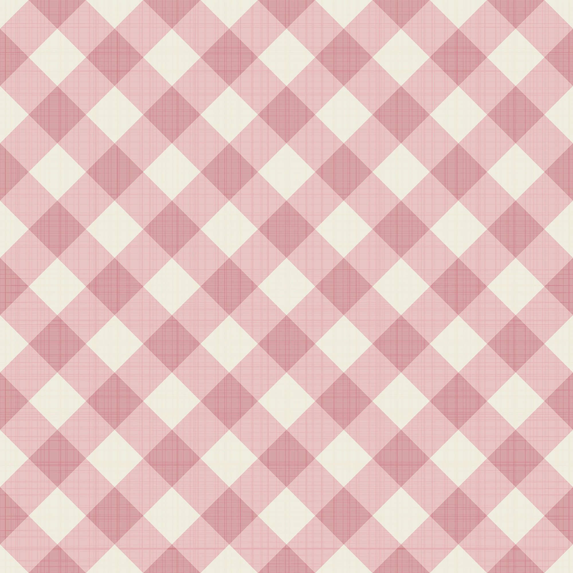 Pink Plaid Peel and Stick Removable Wallpaper - Self-Adhesive Decorative Wall Covering for Bedroom, Nursery & Home Office Decor
