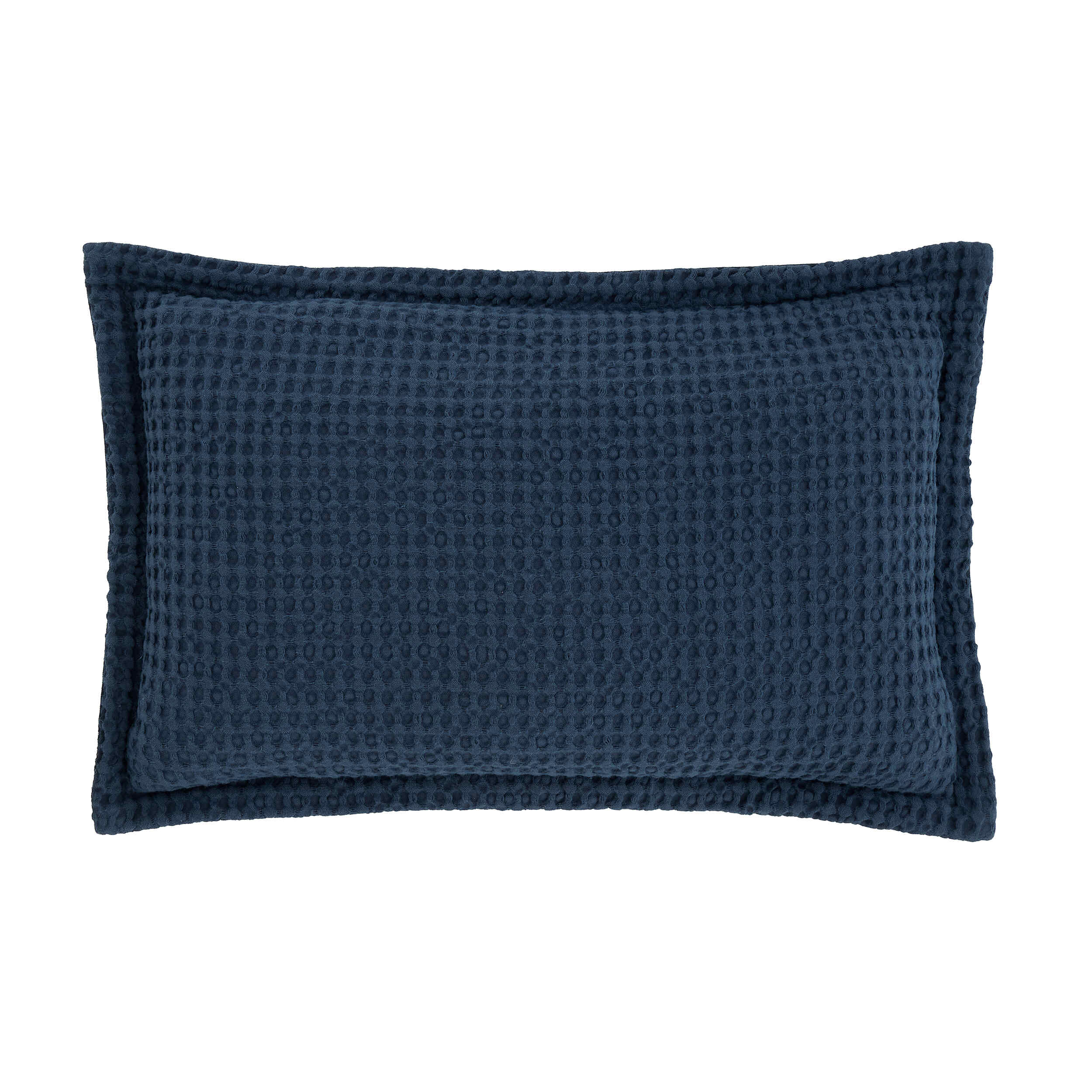 Pineapple Elephant Jaipur Chunky Waffle Cushion Cover - Navy Blue Bohemian Throw Pillow for Sofa, Bed & Home Decor - Cozy Living Room, Bedroom Accent Pillow