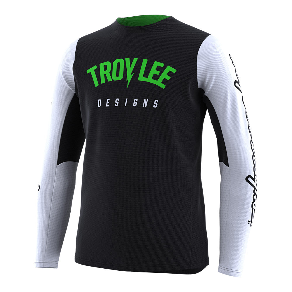 Youth GP Pro Jersey Boltz Black/White - High-Performance Cycling Jersey for Men & Women - Perfect for Road Biking, Mountain Biking & Outdoor Sports