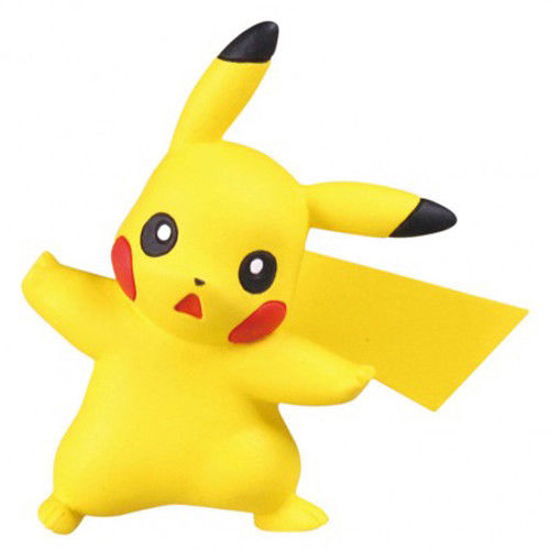 Pokemon Sun & Moon Pikachu Mini Figure - Takara Tomy Collectible Mascot for Anime Fans | Perfect for Display, Gifts & Pokemon Merchandise Collections