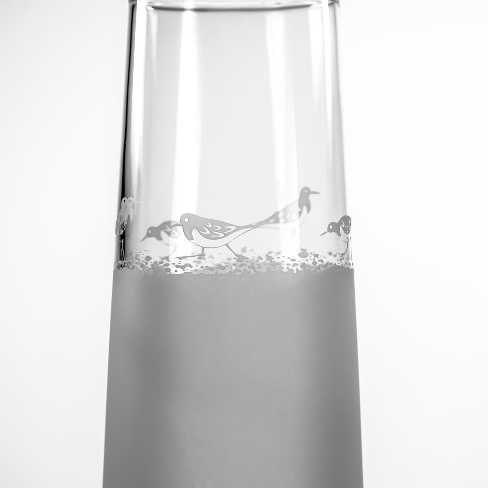 Premium Sandpiper 8.5oz Stemless Champagne Flutes - Set of 2 Elegant Glasses for Wedding Toasts, Bridal Showers & Romantic Dinners