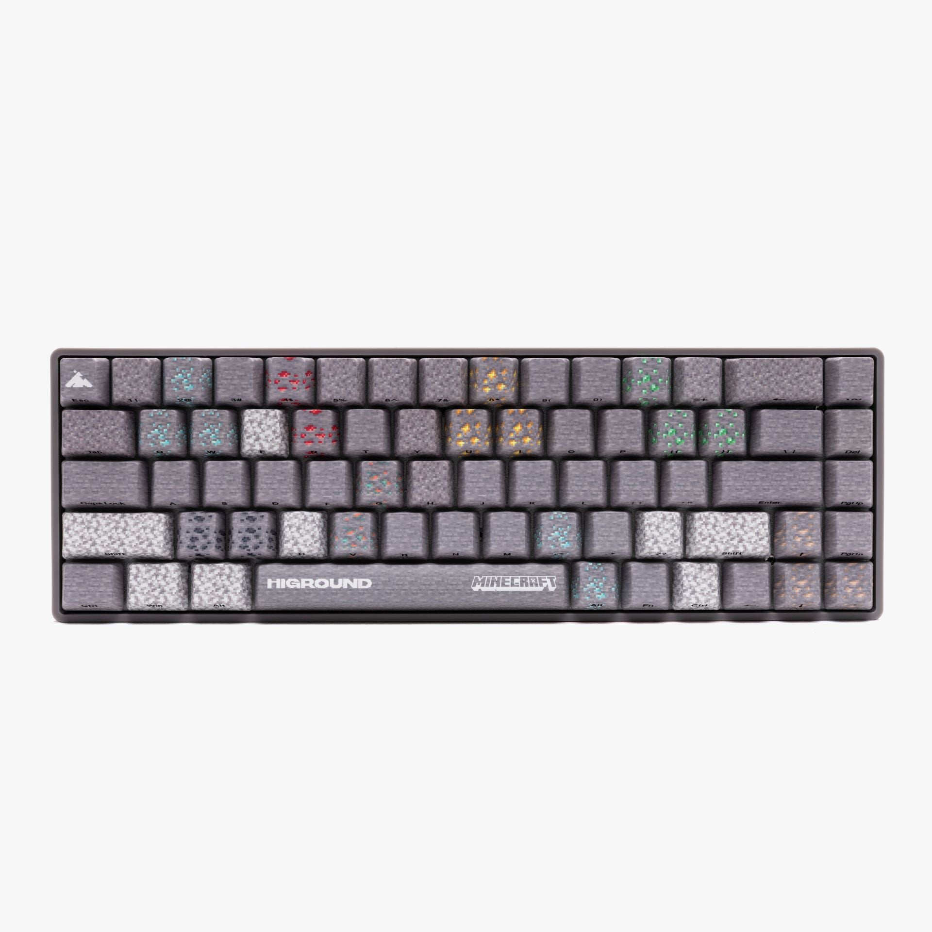 HG x Minecraft Basecamp 65 Mechanical Gaming Keyboard - Custom RGB Backlit, Compact 65% Layout for PC Gamers - Perfect for Minecraft Gaming, Coding & Office Work