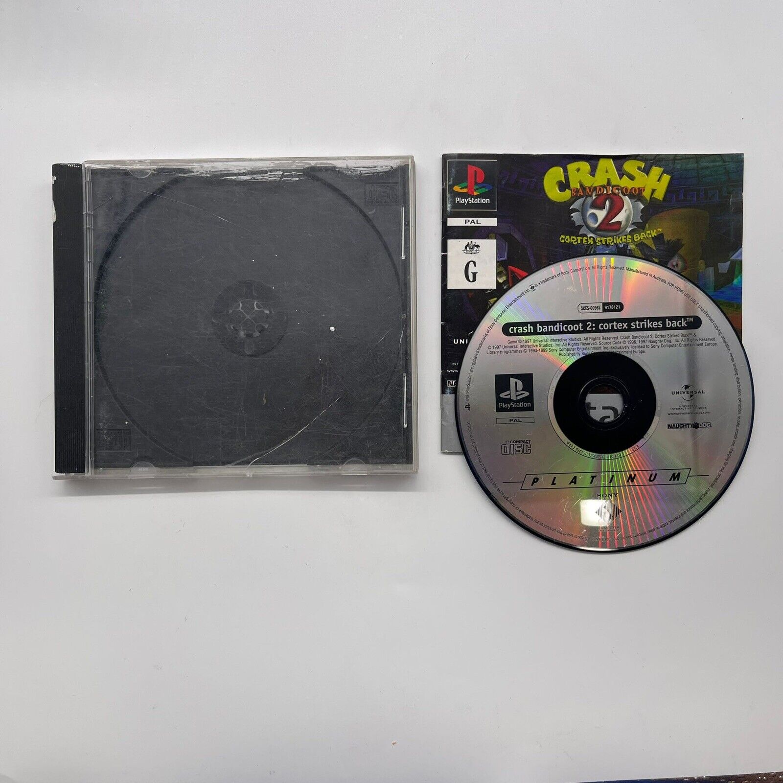 Crash Bandicoot 2: Cortex Strikes Back - Original PS1 Playstation Game with Manual (PAL Version) | Classic Retro Gaming for Collectors & Nostalgic Players