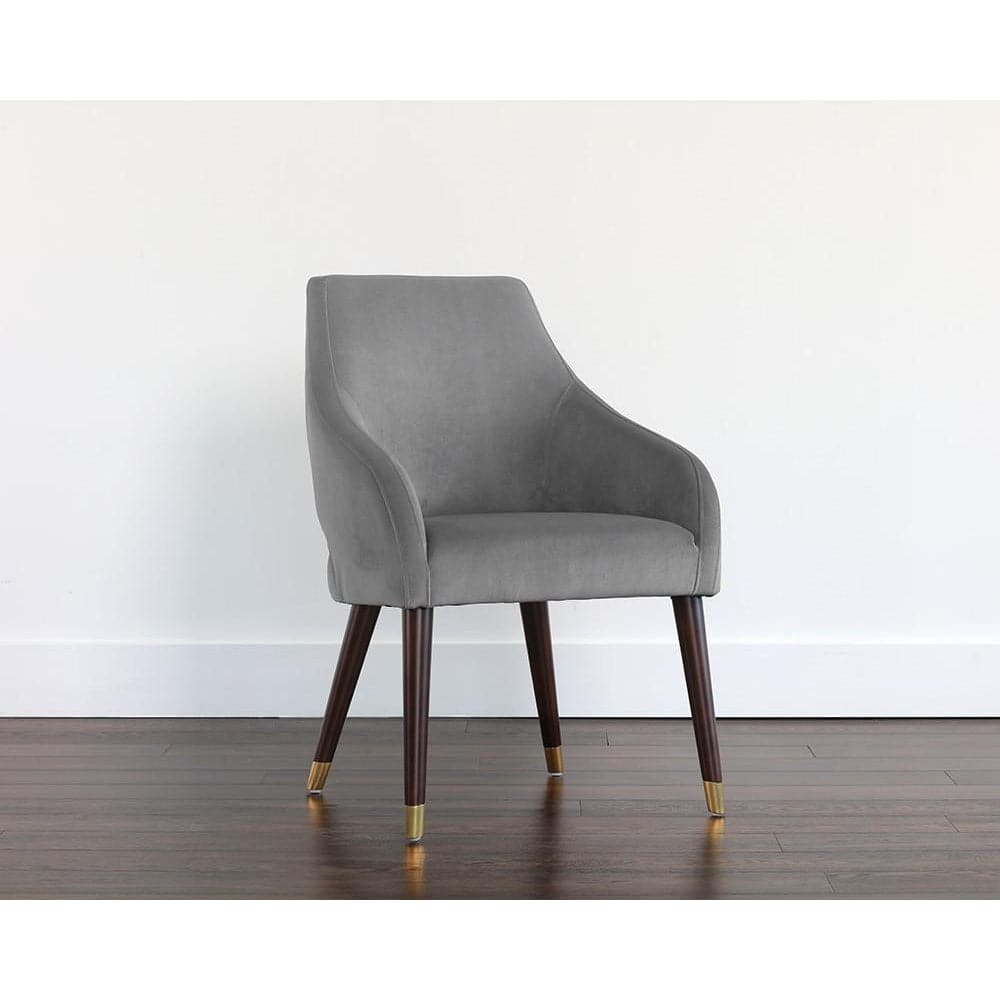 Adelaide Dining Chair - Modern Wooden Kitchen Chairs Set of 2, Comfortable Upholstered Seat with Metal Legs - Perfect for Dining Room, Kitchen, Breakfast Nook & Home Office