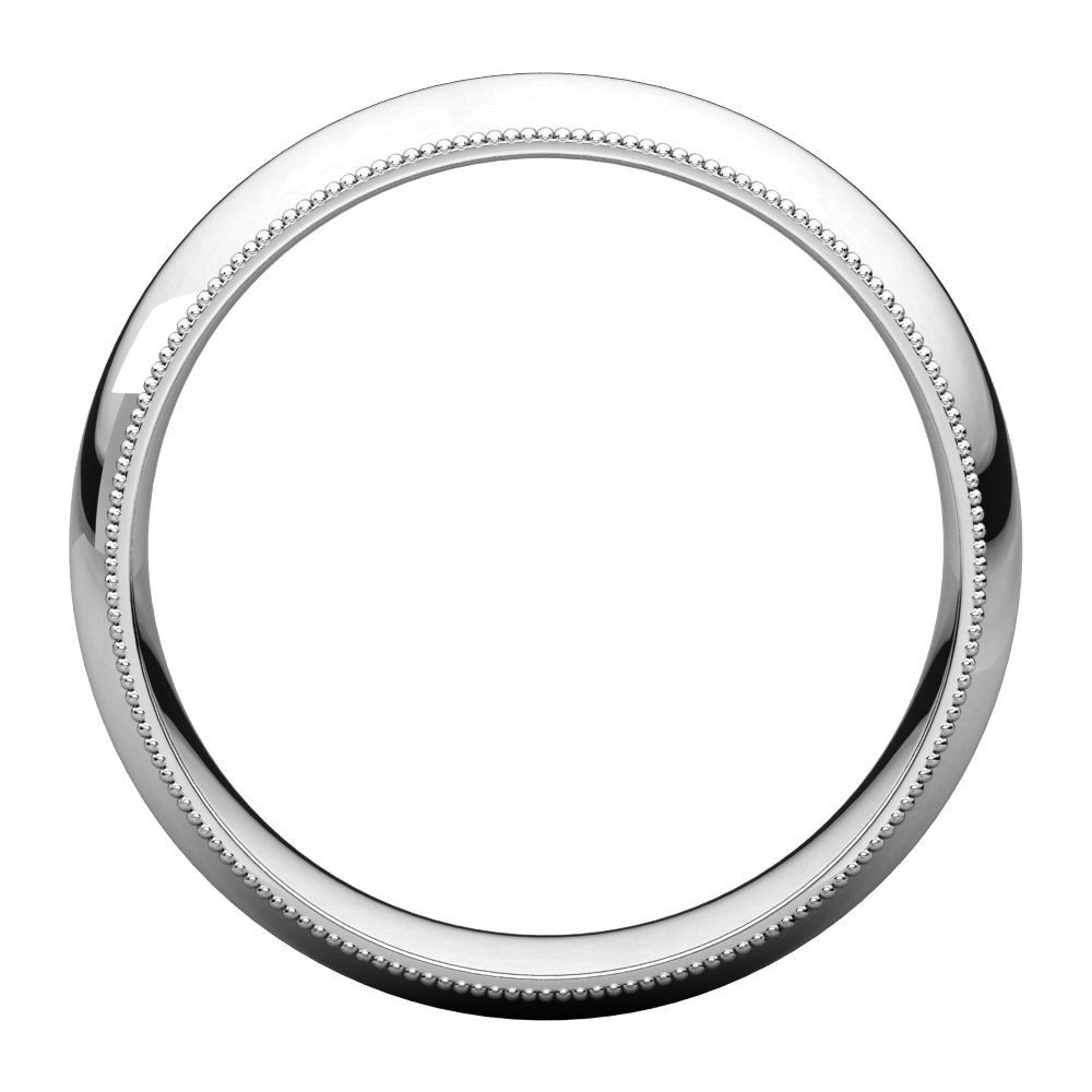 Jewels By Lux 925 Sterling Silver 6mm Milgrain Comfort Fit Men's Wedding Band Ring - Size 10 - Perfect for Weddings, Anniversaries & Everyday Wear