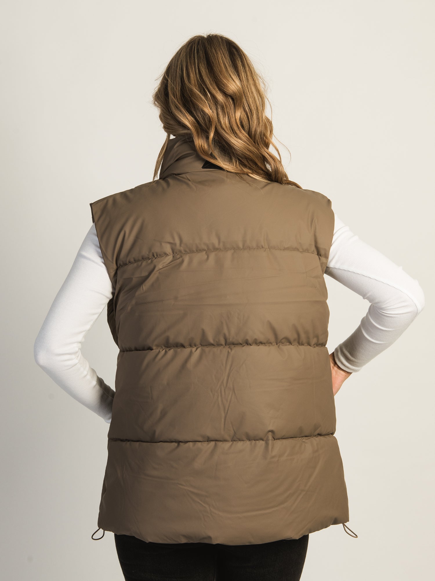 B.YOUNG BYAZUA Mid-Length Puffer Vest for Women - Lightweight Warm Winter Jacket for Outdoor Activities, Hiking & Casual Wear