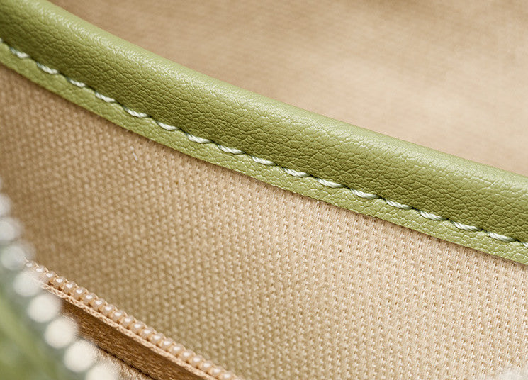 Stylish Woven Crescent Leather Crossbody Bag for Women - Perfect for Work, Travel & Everyday Use