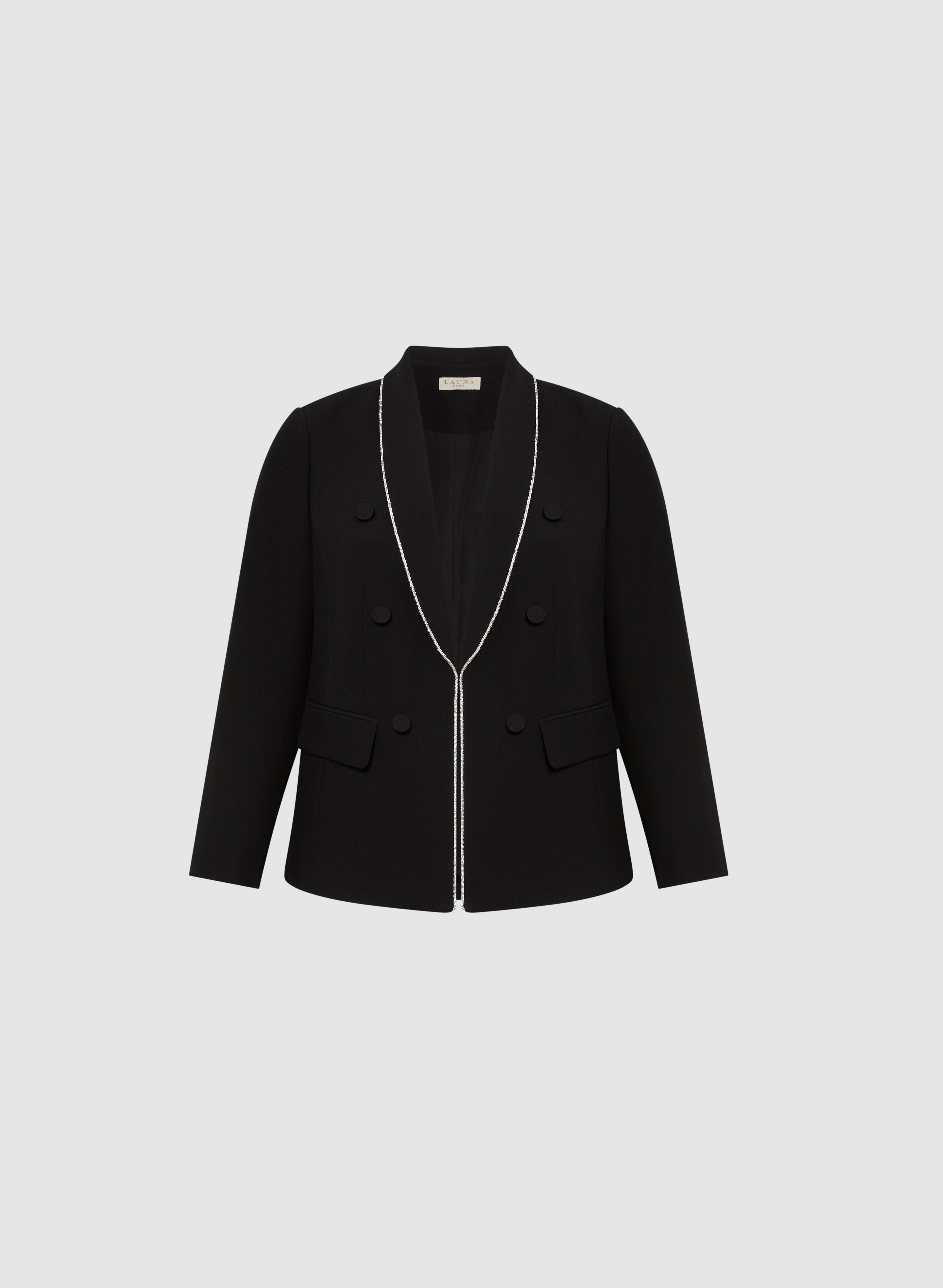 Premium Crystal Embellished Jacket for Women - Elegant & Sparkling Outerwear for Parties, Weddings & Special Occasions