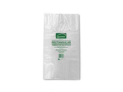 Heavy Duty Compactor Bags for Rectangular Trash Containers - 50 Pack Large Garbage Bags for Kitchen, Garage & Commercial Use