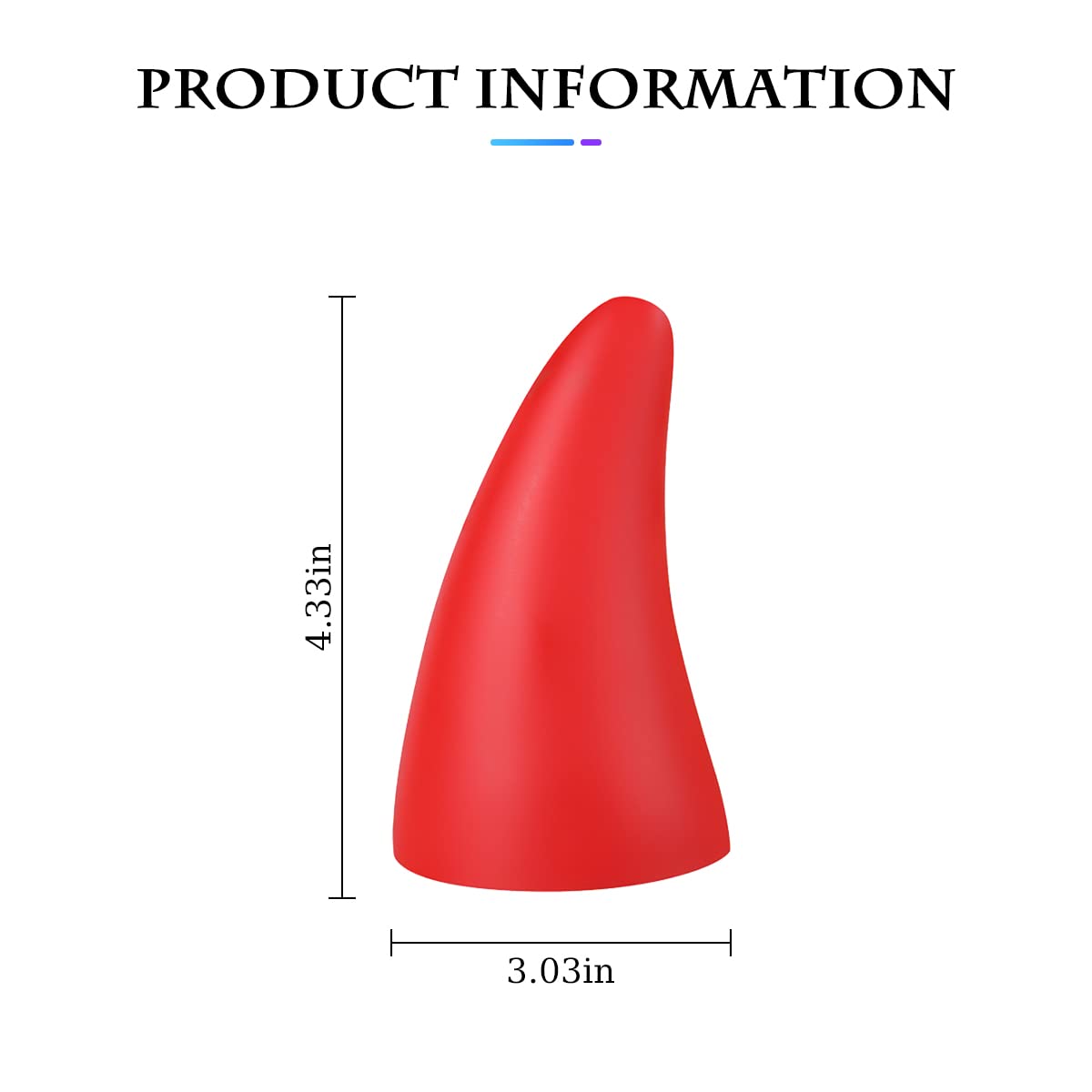 3D Devil Horn Stickers for Car - Anti-Collision Protector for SUV, Truck