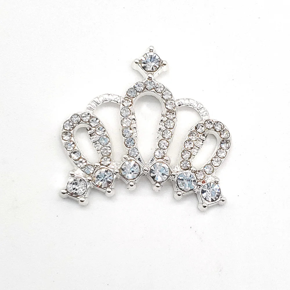 Elegant Pearl & Crystal Crown Shoe Charms - Metal Shoe Accessories for Women's Crocs - Decorative Buckle Clog Decor - Perfect Gift for Shoe Lovers (Great for Parties, Weddings & Everyday Wear)