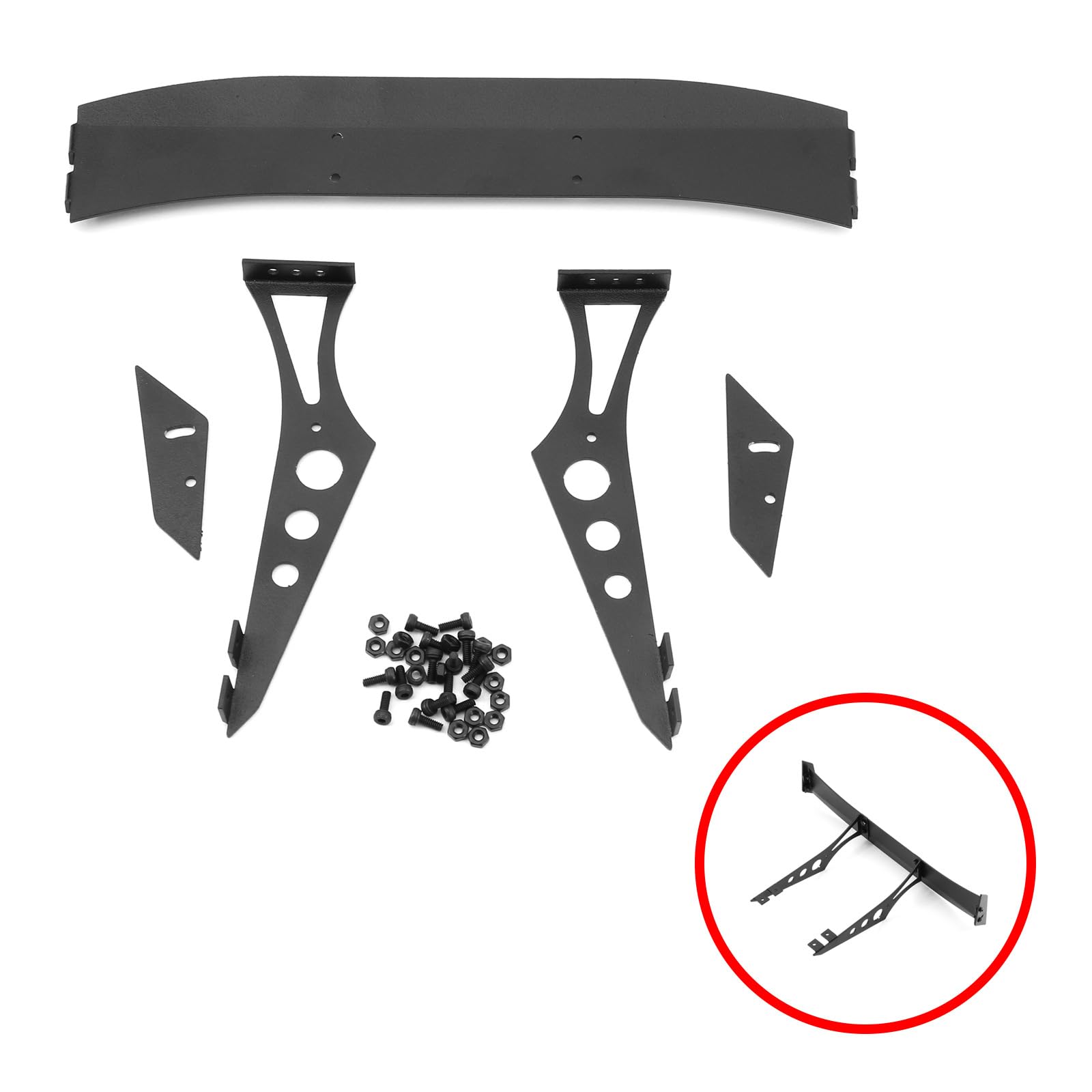 Tamiya TT02 XV01 RC Car Metal Spoiler Wing for Drift Racing