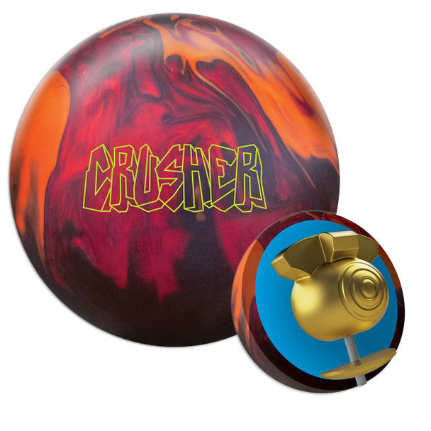 Premium Ebonite Crusher Bowling Ball for Professional & League Players - High Performance, Durable Coverstock - Perfect for Strikes & Spares in Tournaments & Practice