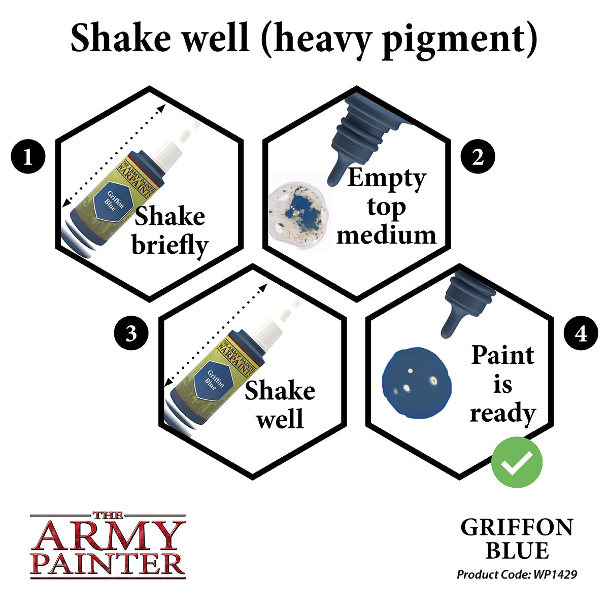 Warpaints: Griffon Blue - High-Quality Acrylic Paint for Miniatures & Models - Perfect for Warhammer, D&D, and Tabletop Gaming