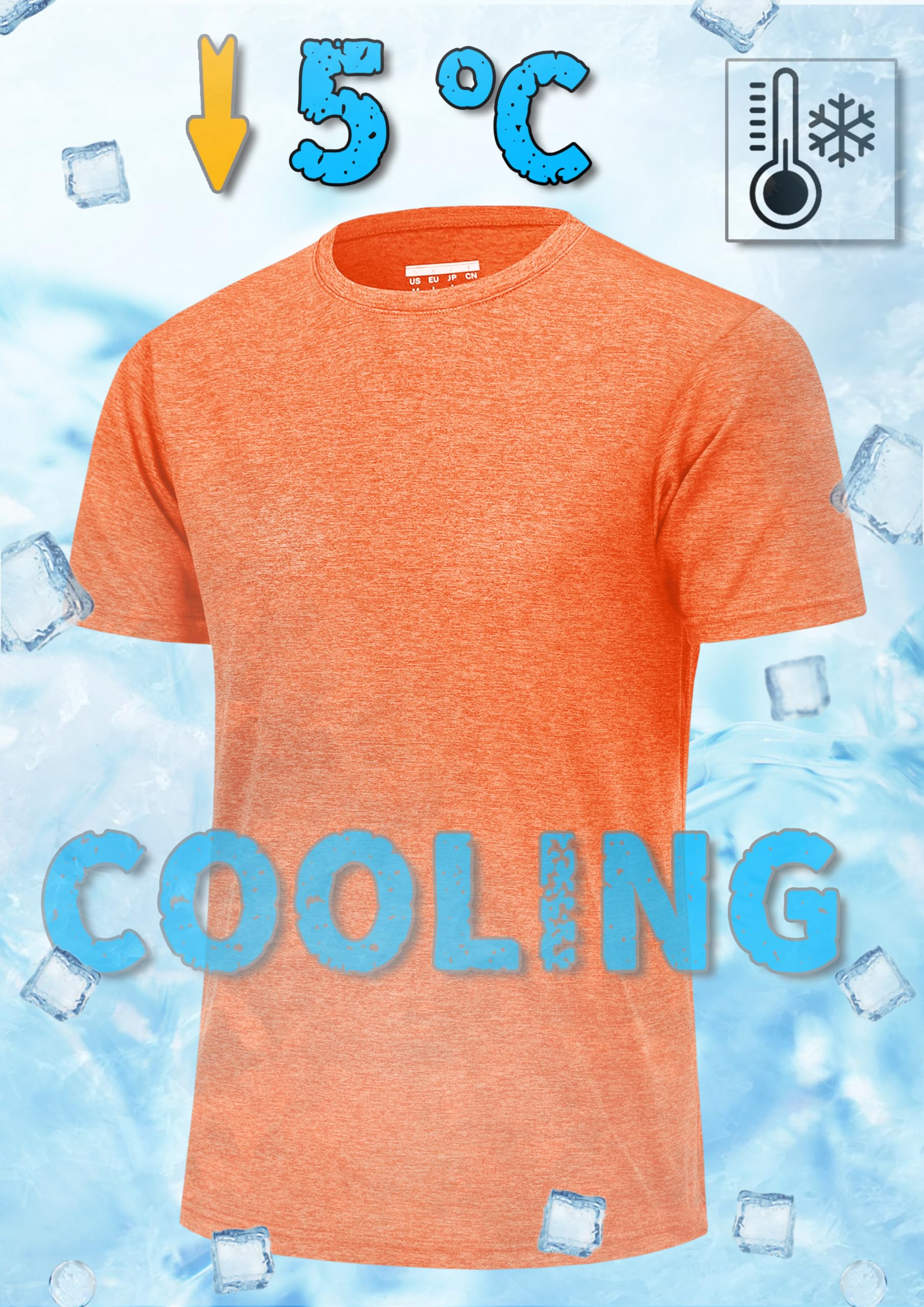 TACVASEN Men's Workout Shirts - Short Sleeve Athletic Dry Fit T-Shirt for Running, Gym & Training - Breathable Moisture Wicking Crewneck Tee - Perfect for Workouts, Jogging and Outdoor Activities