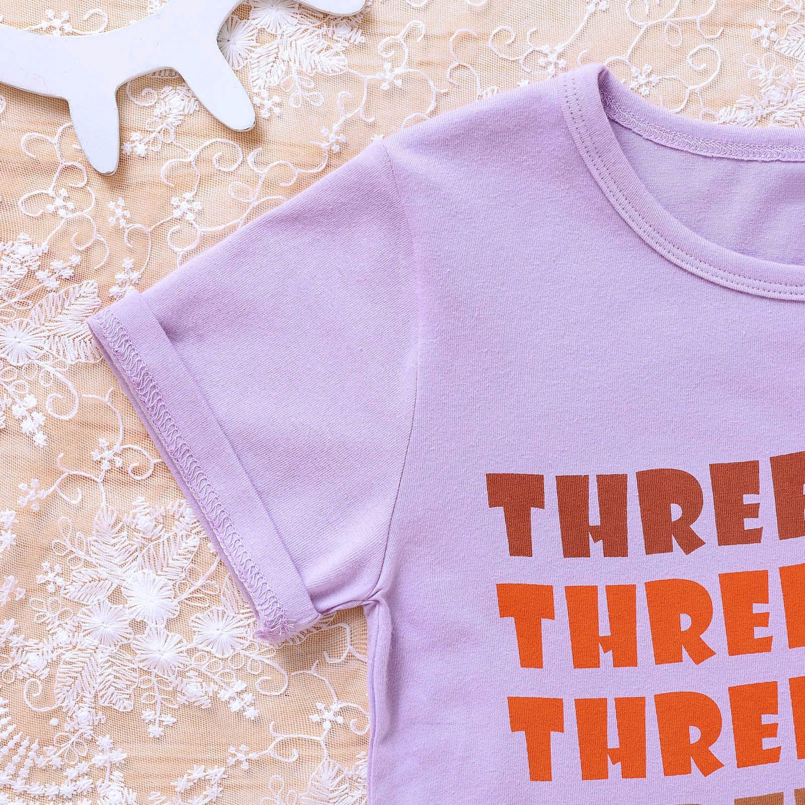 3rd Birthday Shirt for Girls | Cute Three Year Old T-Shirt Outfit | Toddler Birthday Party Clothes | Perfect for Birthday Celebrations, Photo Shoots & Special Occasions