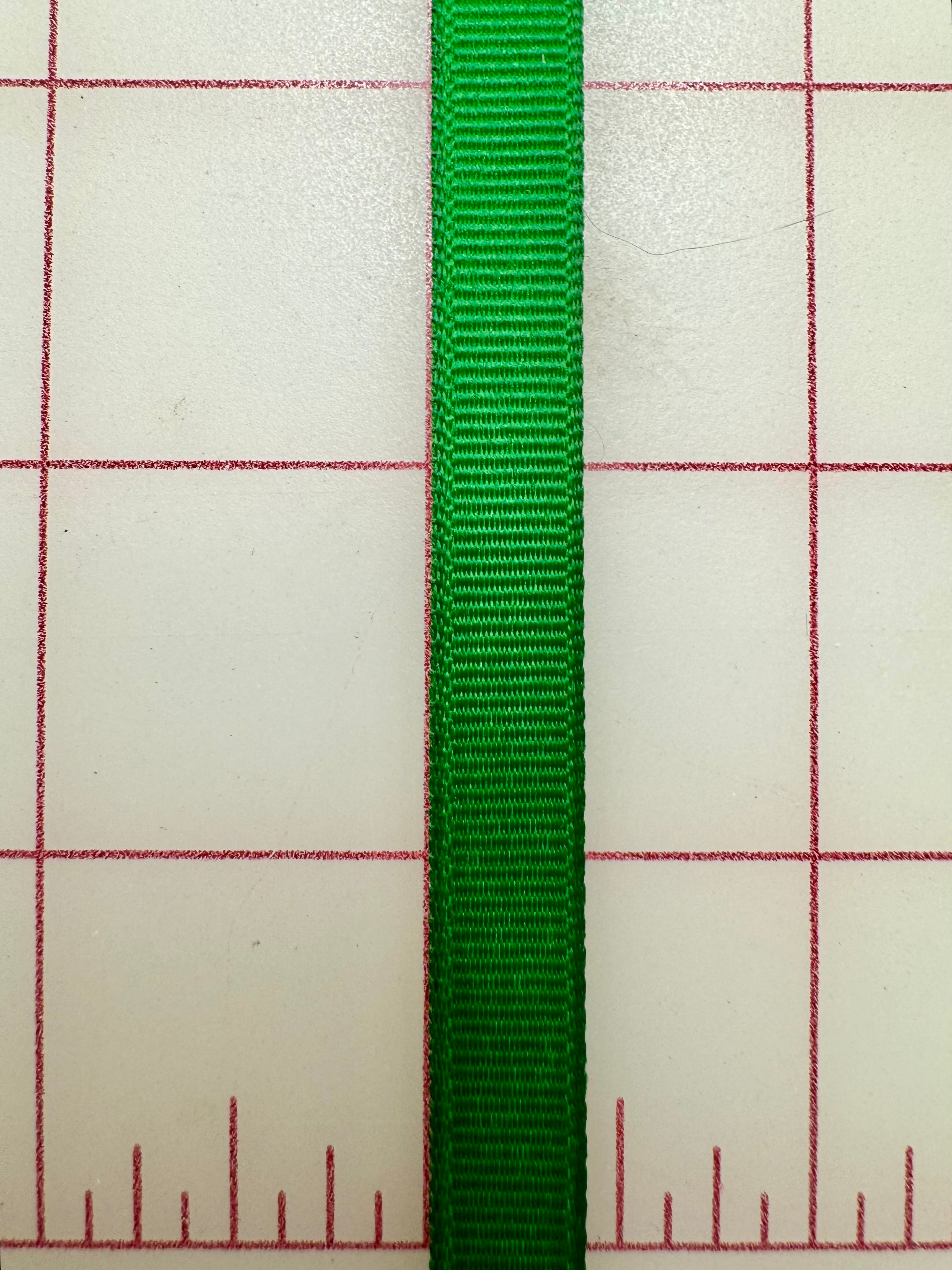 3/8 Inch Grosgrain Ribbon - Kelly Green Satin Edge Craft Ribbon for Gift Wrapping, Hair Bows, DIY Crafts & Wedding Decorations