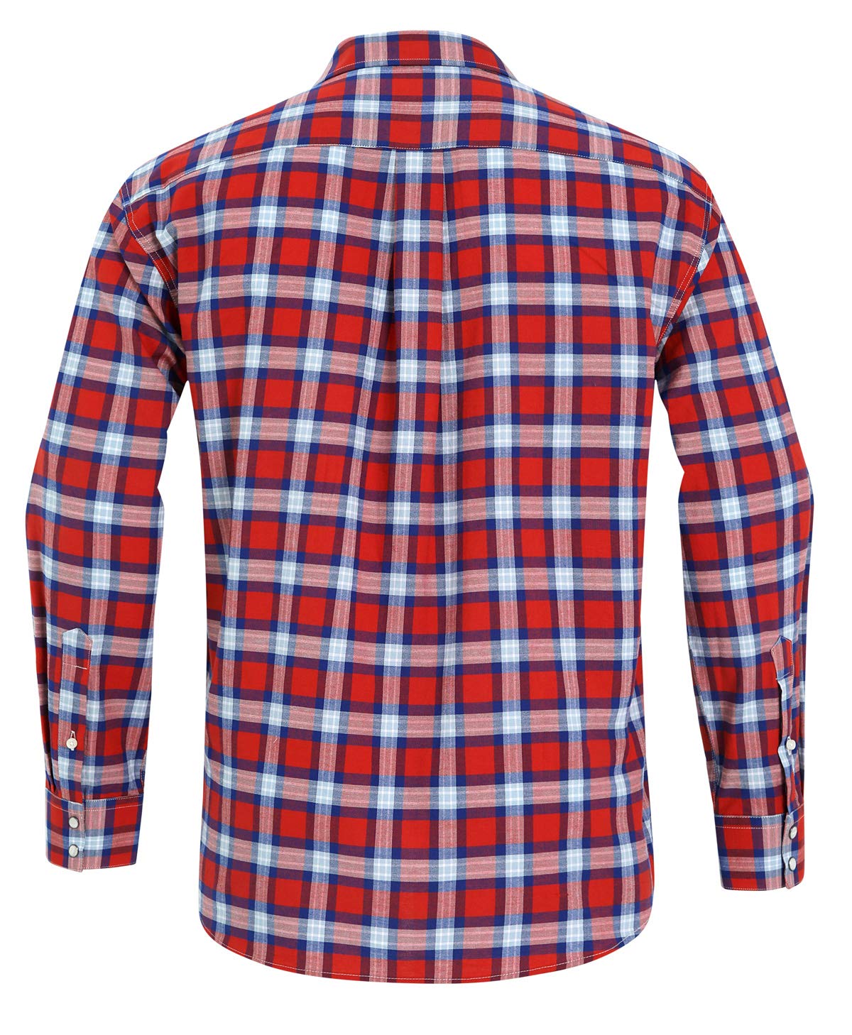 Men's Western Snap Button Plaid Long Sleeve Shirt - Regular Fit Casual Shirt for Cowboy Style, Rodeo, Country Music Festivals & Outdoor Adventures