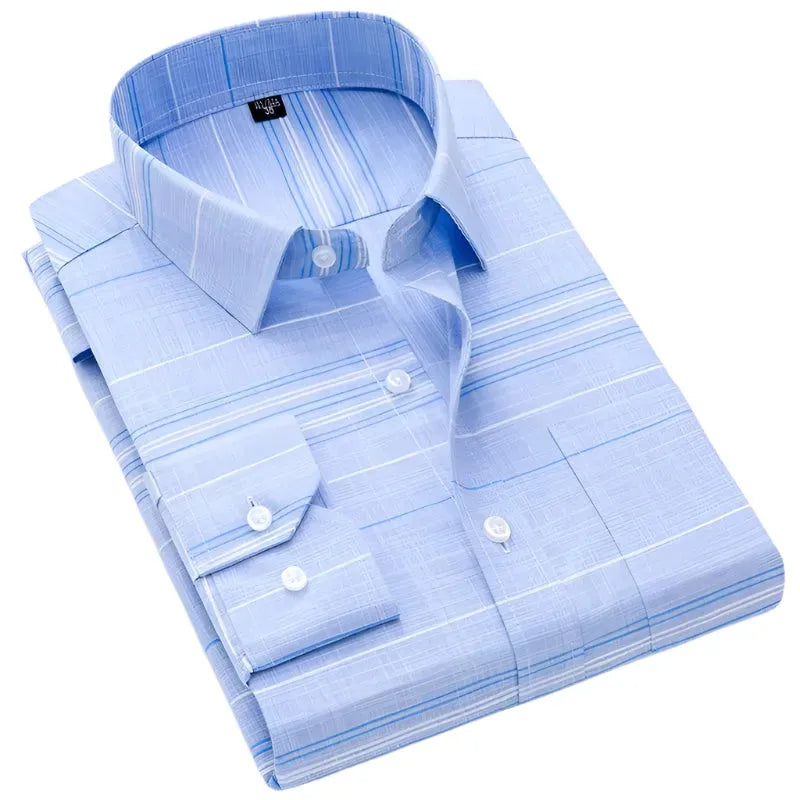 Classic Men's Plaid Dress Shirt for Business & Casual Wear | Formal Office & Party Outfit