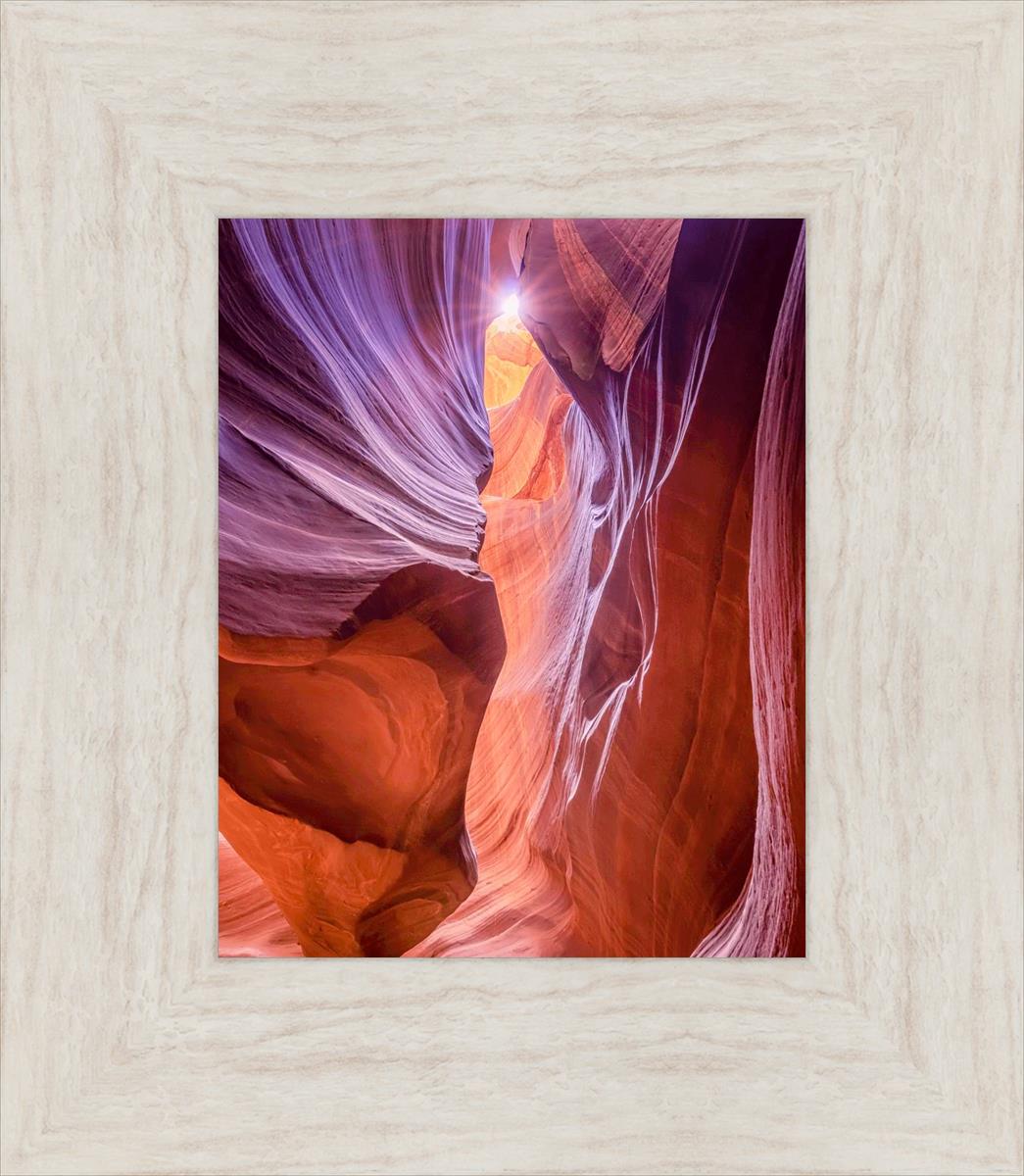 Antelope Canyon Sunburst Wall Art - Stunning Desert Landscape Photography Print for Home & Office Decor | Perfect for Living Room, Bedroom, or Office Wall Display