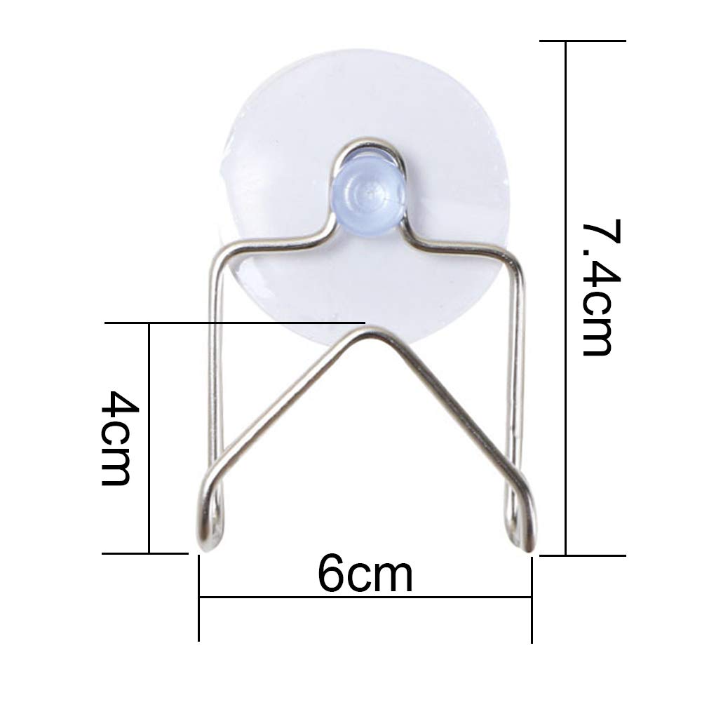Premium Stainless Steel Kitchen Sink Caddy & Sponge Holder with Strong Suction Cups - Compact 7.4cm x 6cm Kitchen Organizer Rack for Sponges, Brushes & Utensils - Perfect for Small Sinks, RV Kitchens & Apartment Living