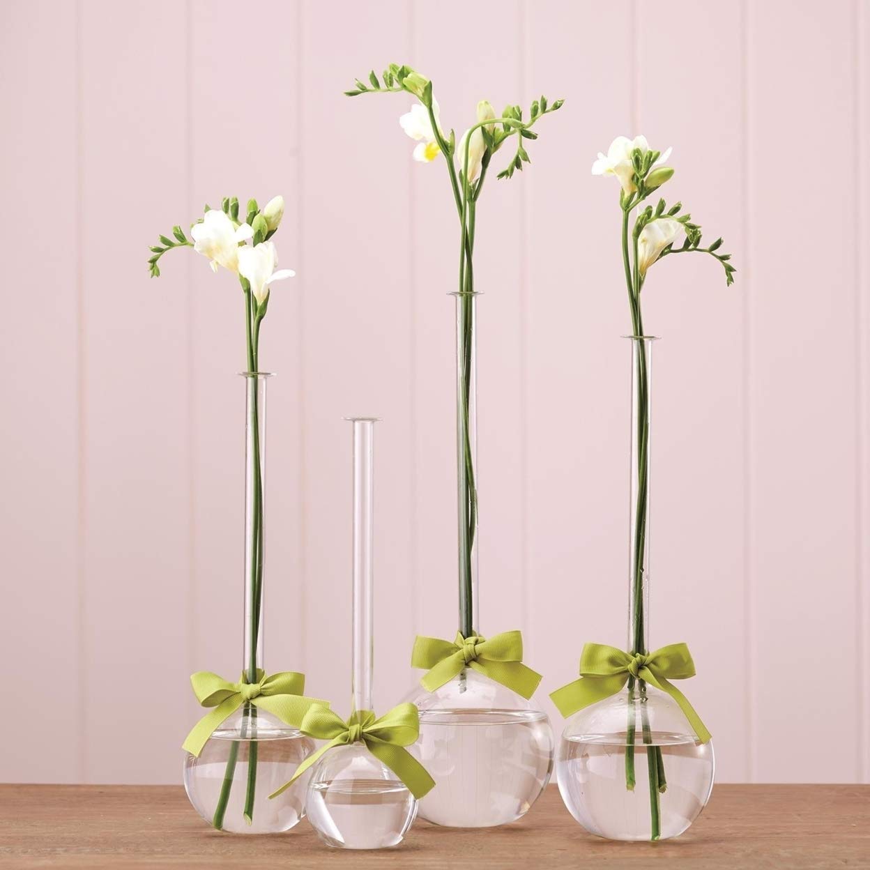 Stylish Set of 4 Modern Bubble Vases - Elegant Home Decor for Centerpieces, Wedding Decorations & Tabletop Displays