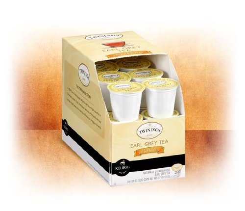 Twinings of London Naturally Decaffeinated Earl Grey Tea K-Cups for Keurig - 60 Count Box | Caffeine-Free Black Tea Pods | Perfect for Morning Relaxation & Afternoon Tea Time