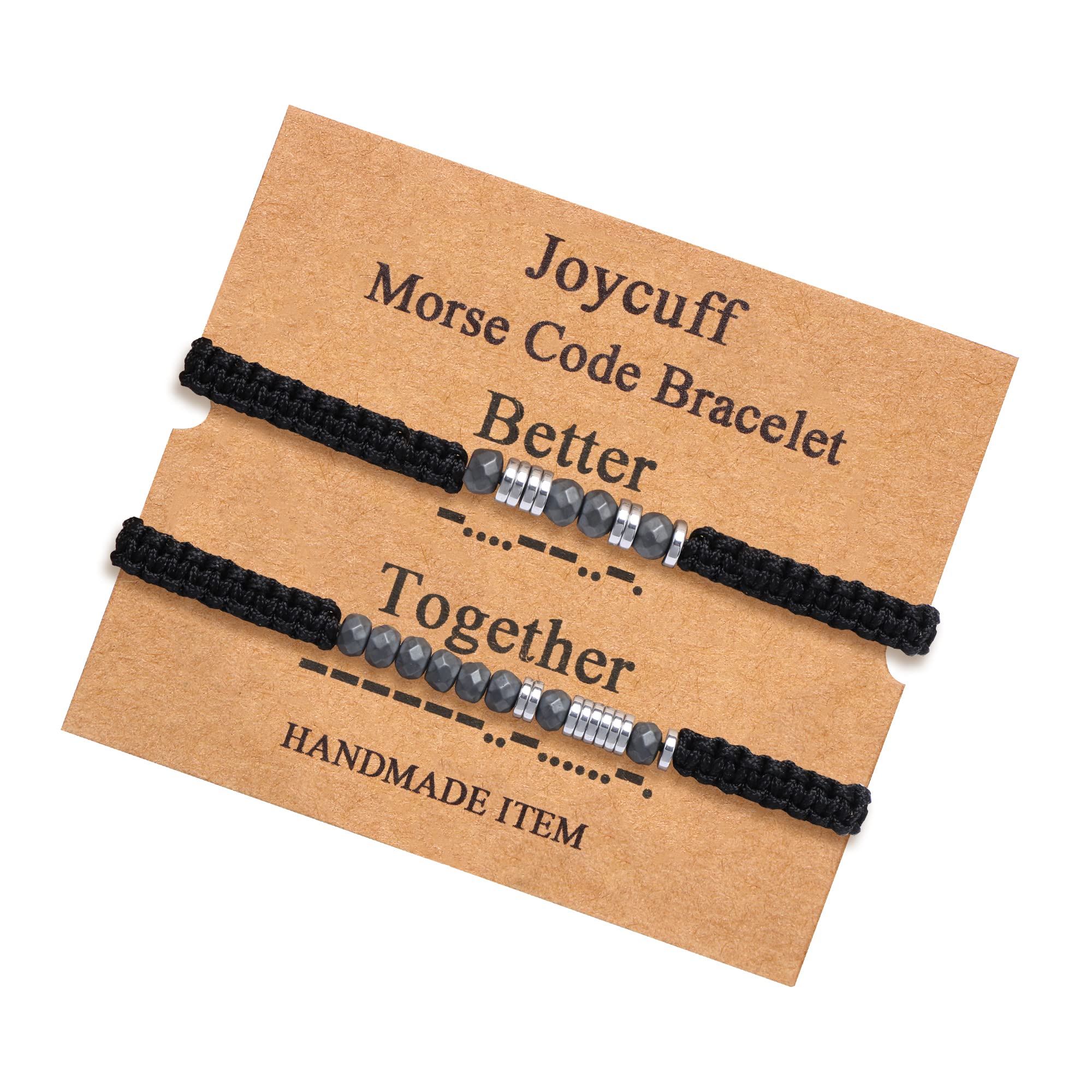 Inspirational Morse Code Bracelet for Women & Men - Adjustable Beaded Wrap Bracelet Jewelry for Birthday, Christmas, Graduation Gifts (Daughter, Mom, Dad, Sister, Aunt) - Encouragement & Motivational Gift for Everyday Wear, Work, Yoga & Special Occasions
