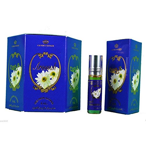Genuine Al-Rehab Aroosah Perfume Oil Set - 6 x 6ml Bottles of Long-Lasting Arabian Fragrance for Women & Men | Perfect for Daily Wear, Special Occasions & Gift Giving