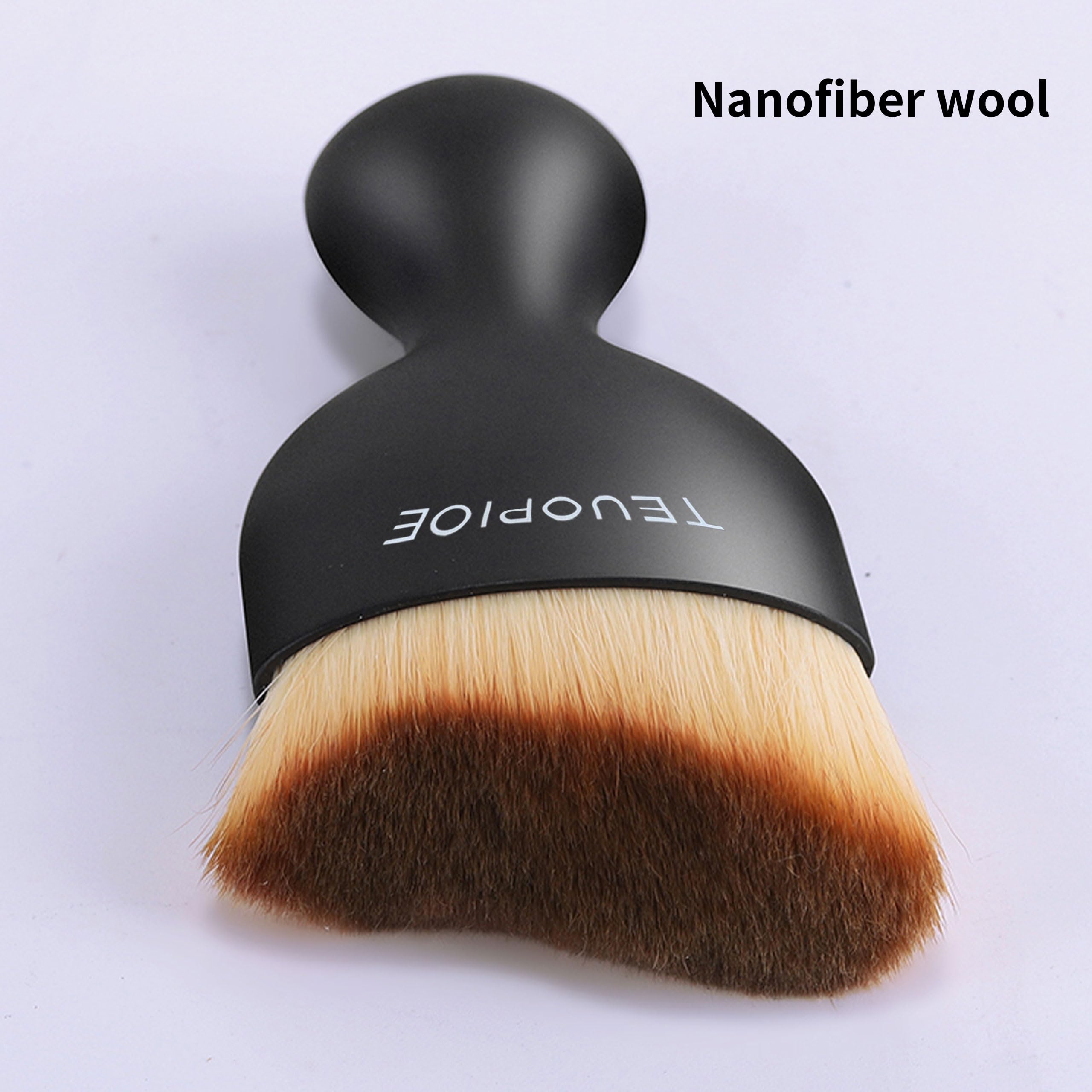 Premium Car Interior Cleaning Brush - Soft Hair Detailing Dusting Brush for Auto Vents, Dashboard & Seats | Car Detailing Tool for Interior Cleaning & Dust Removal (Brown) | Perfect for Car Maintenance & Professional Detailing