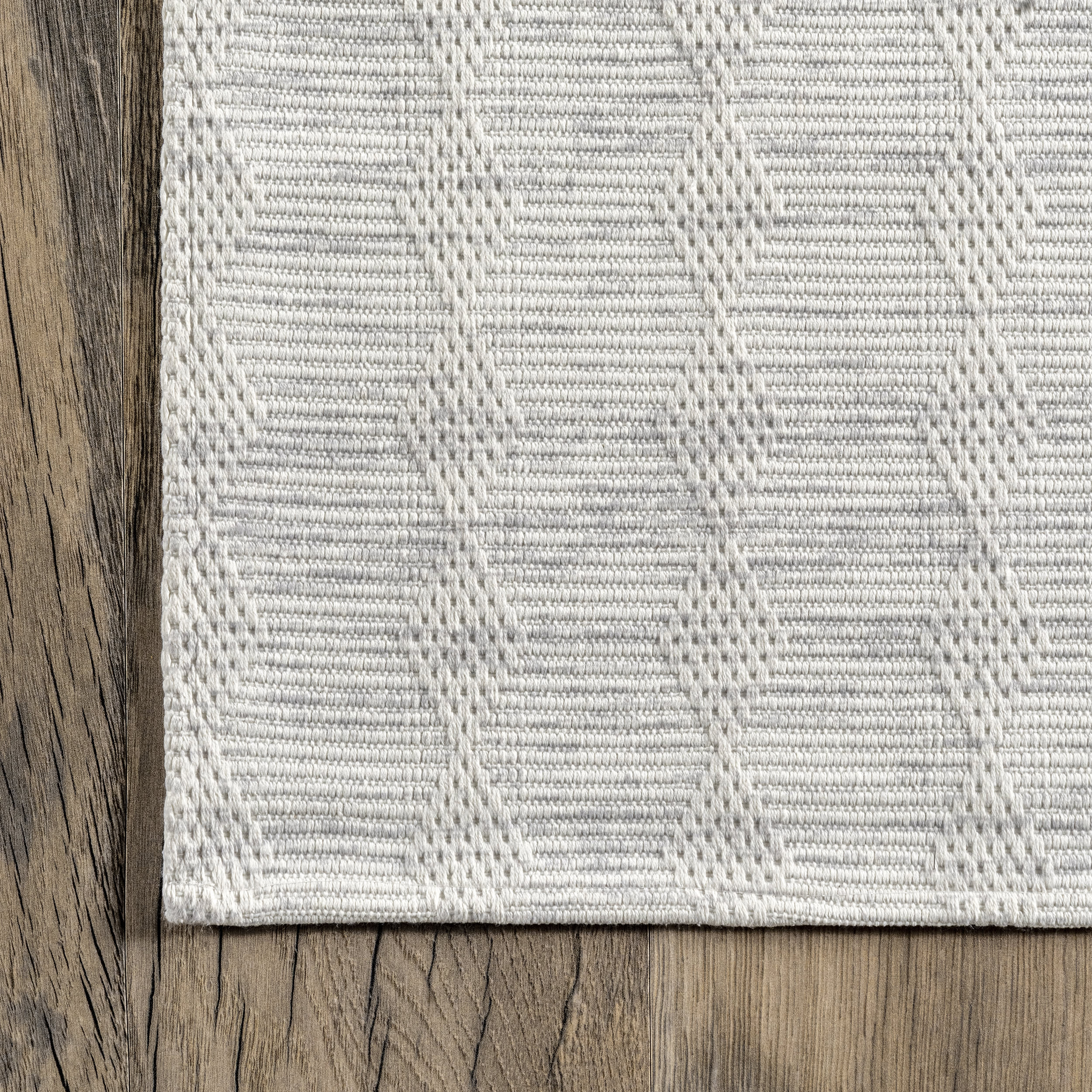 Abby Washable Geometric Area Rug in Ivory - Perfect for Living Room, Bedroom, and Nursery Decor