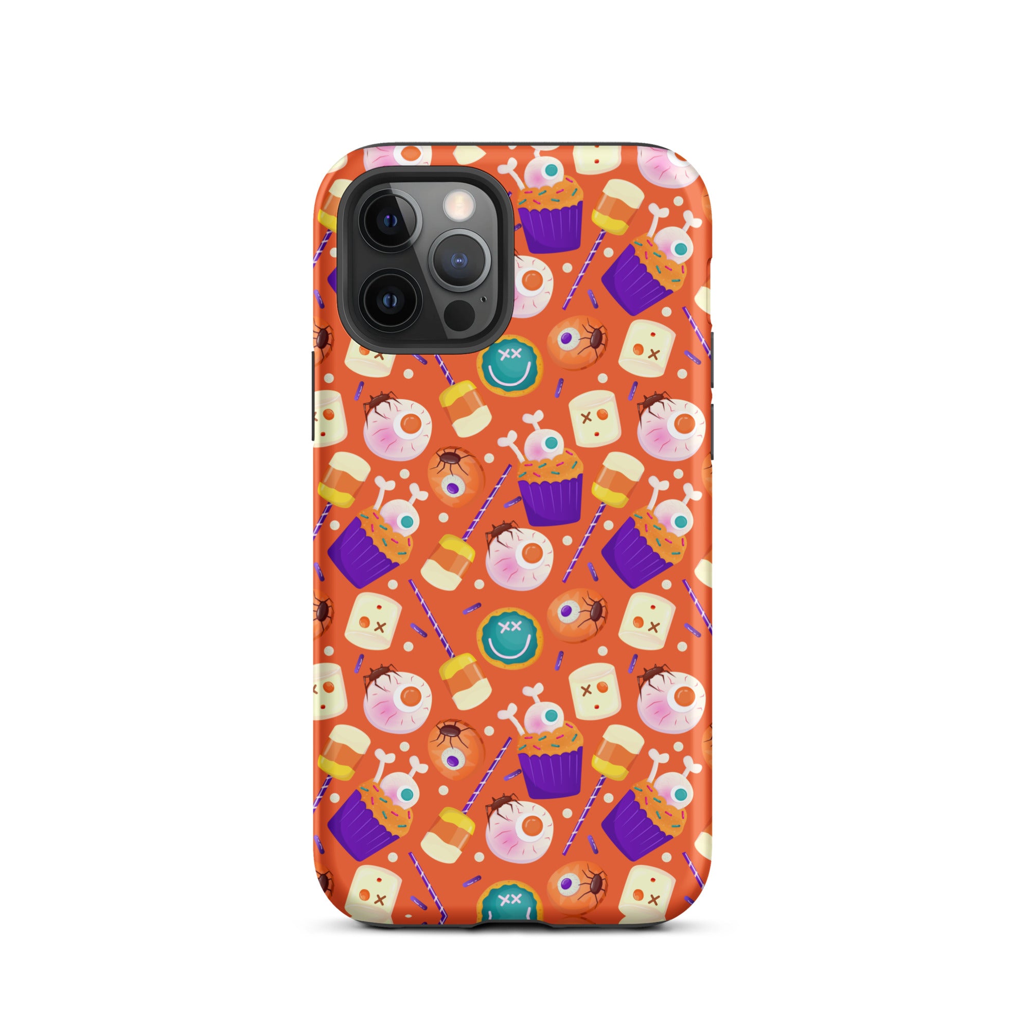 Halloween Trick or Treat Premium Shockproof iPhone Case - Cute Pumpkin Design for iPhone 14/13/12 Pro Max - Perfect for Halloween Parties, Costume Events & Spooky Decorations