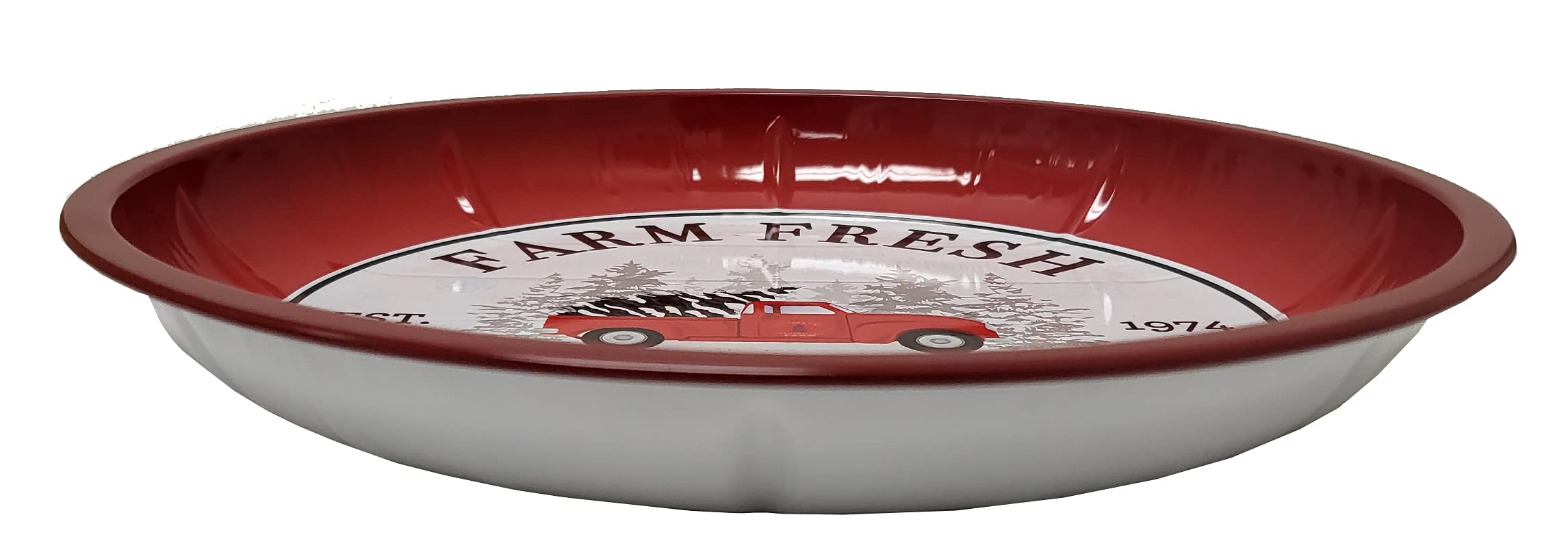 Holiday Tin Serving Bowls 10.25