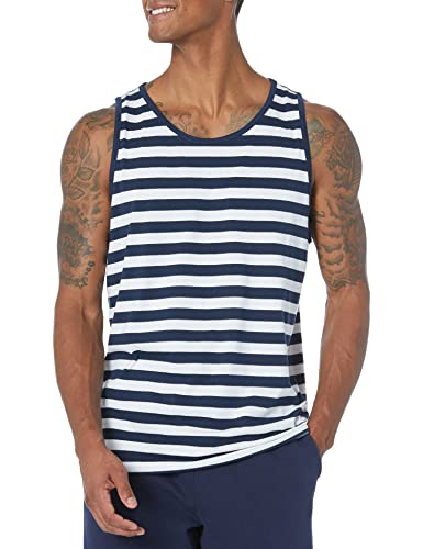 Navy White Stripe
