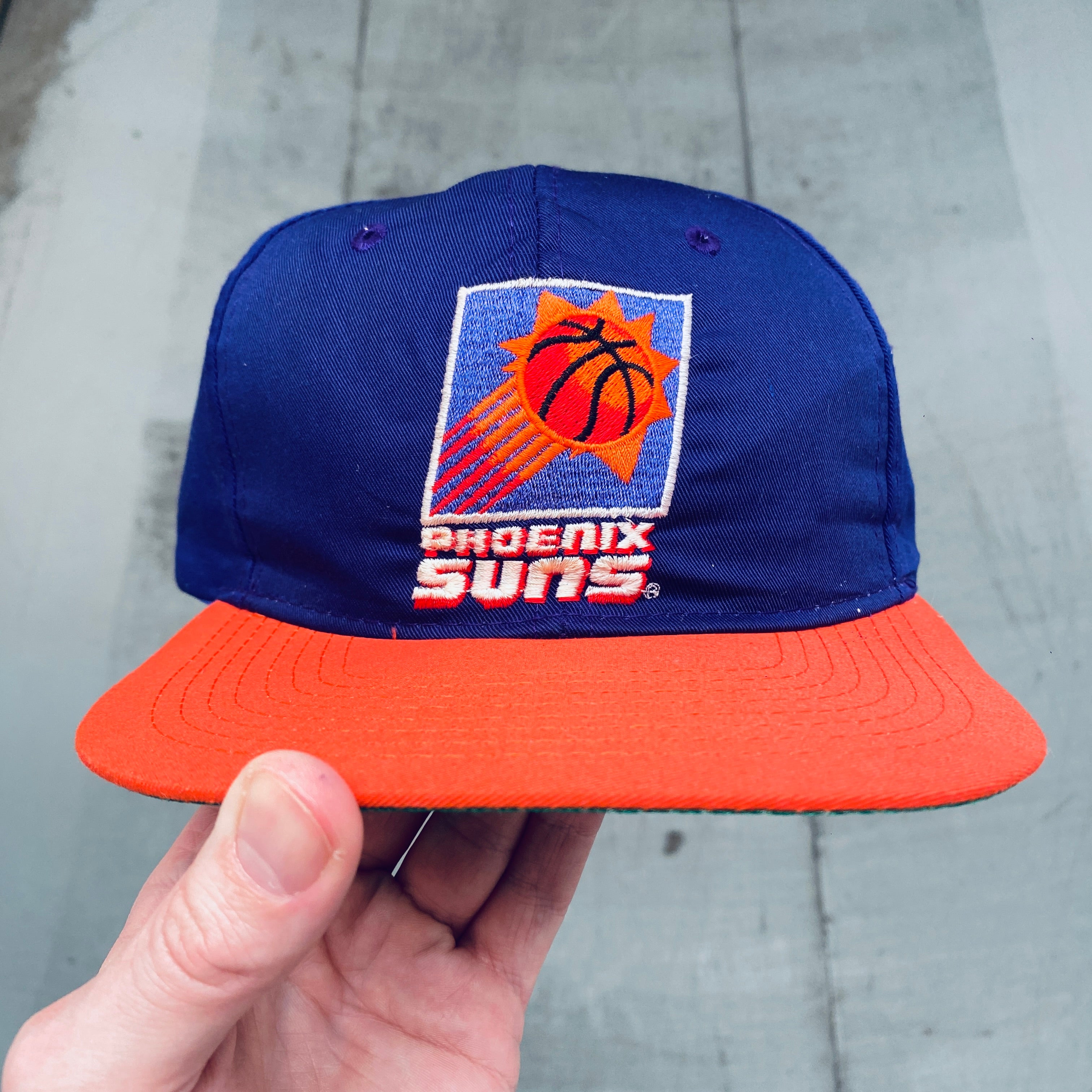 Vintage 1990s Phoenix Suns Embroidered Snapback Hat - NBA Basketball Fan Gear for Men & Women - Perfect for Games, Collecting, and Streetwear Fashion