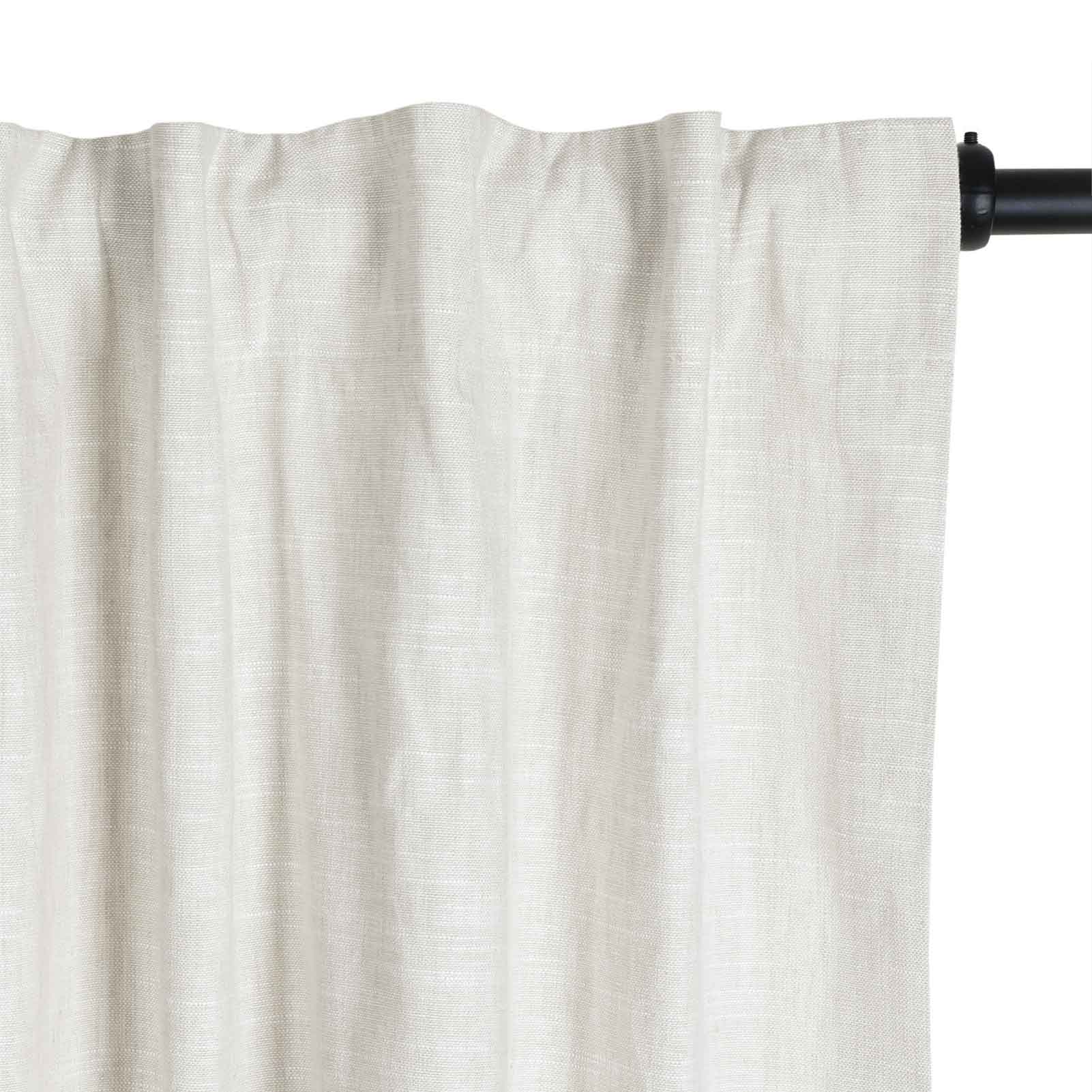 Luxury Linen Cotton Curtains - Soft Top Blackout Drapes for Living Room & Bedroom - Elegant Window Treatments for Home Decor