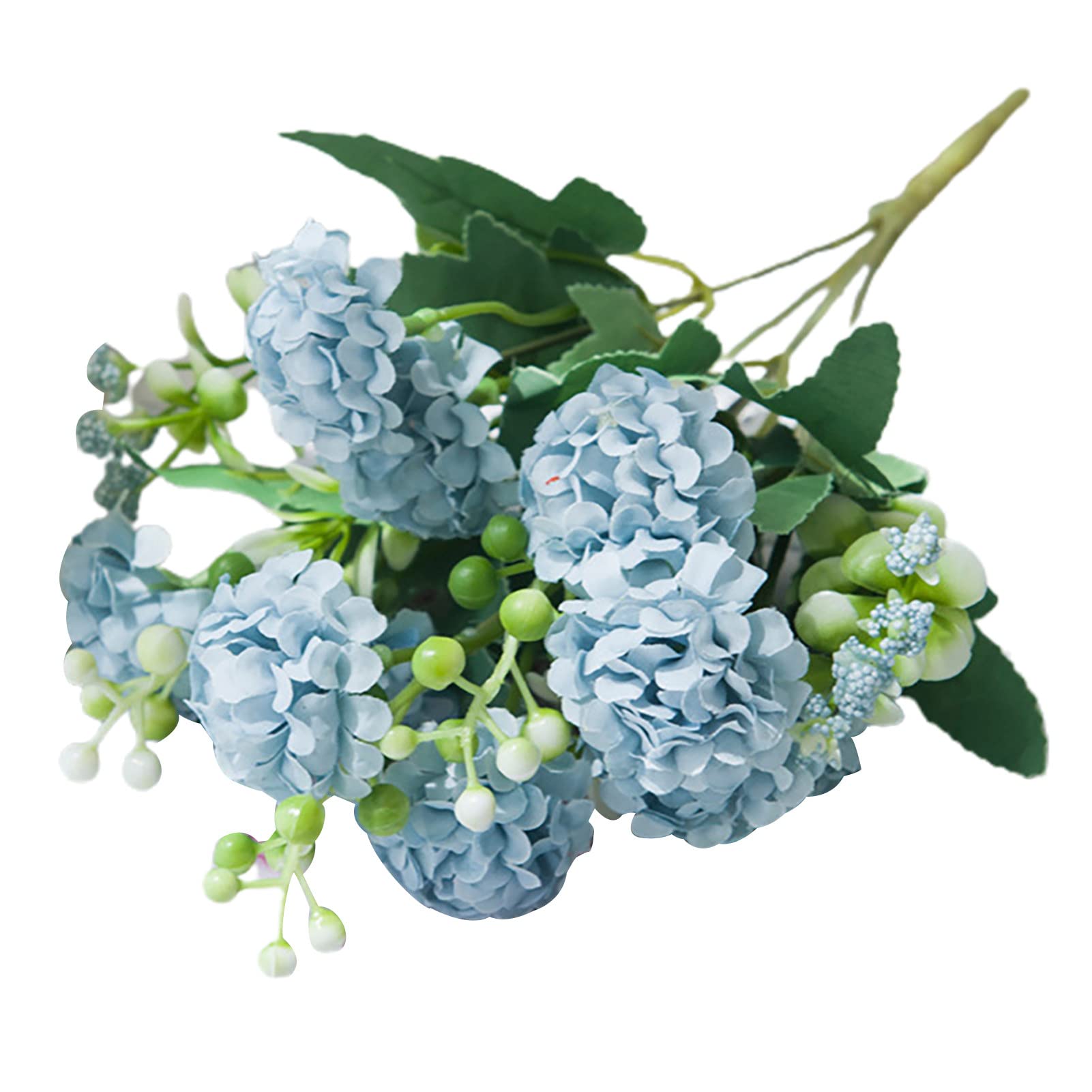 Artificial Hydrangea Bouquet - Realistic Faux Flowers for Home Decor, Wedding Centerpieces & Garden Arrangements | Colorfast & Flexible Simulation Flowers for Indoor/Outdoor Use