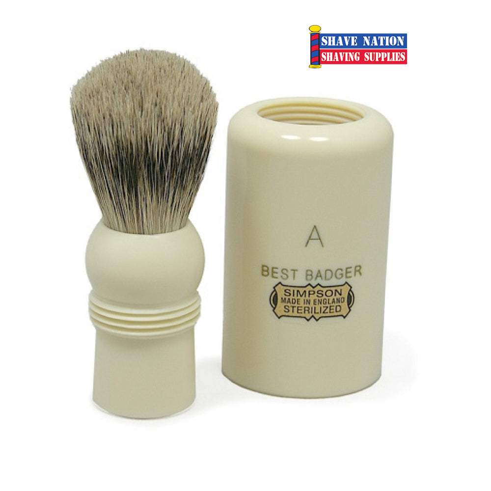 Simpson's Premium Travel Brush - Compact & Durable Hairbrush for On-The-Go Styling | Perfect for Travel, Gym, Office & Daily Use