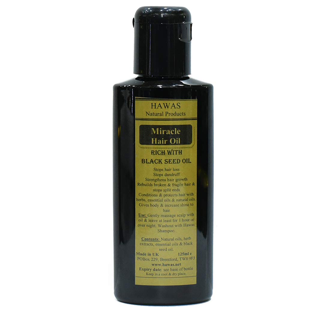 Premium Hawas Natural Black Seed Hair Oil for Dandruff, Hair Loss & Hair Growth - Strengthening Treatment for Men & Women - Ideal for Dry Scalp, Split Ends & Daily Hair Care Routine