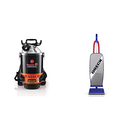 1. **Hoover Commercial Lightweight Backpack Vacuum Cleaner - Black | Portable & Powerful for Office, Home & Commercial Cleaning**   2. **ORECK XL Commercial Upright Vacuum Cleaner - Gray/Blue | Bagged Pro-Grade for Deep Cleaning in Offices, Hotels & Schools**