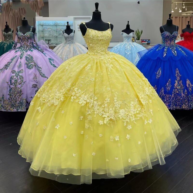 Elegant 3D Floral Lace Quinceañera Dress with Detachable Wraps - Off Shoulder Ball Gown for Prom 2025 | Perfect for Sweet 16, Debutante Balls & Formal Evening Events