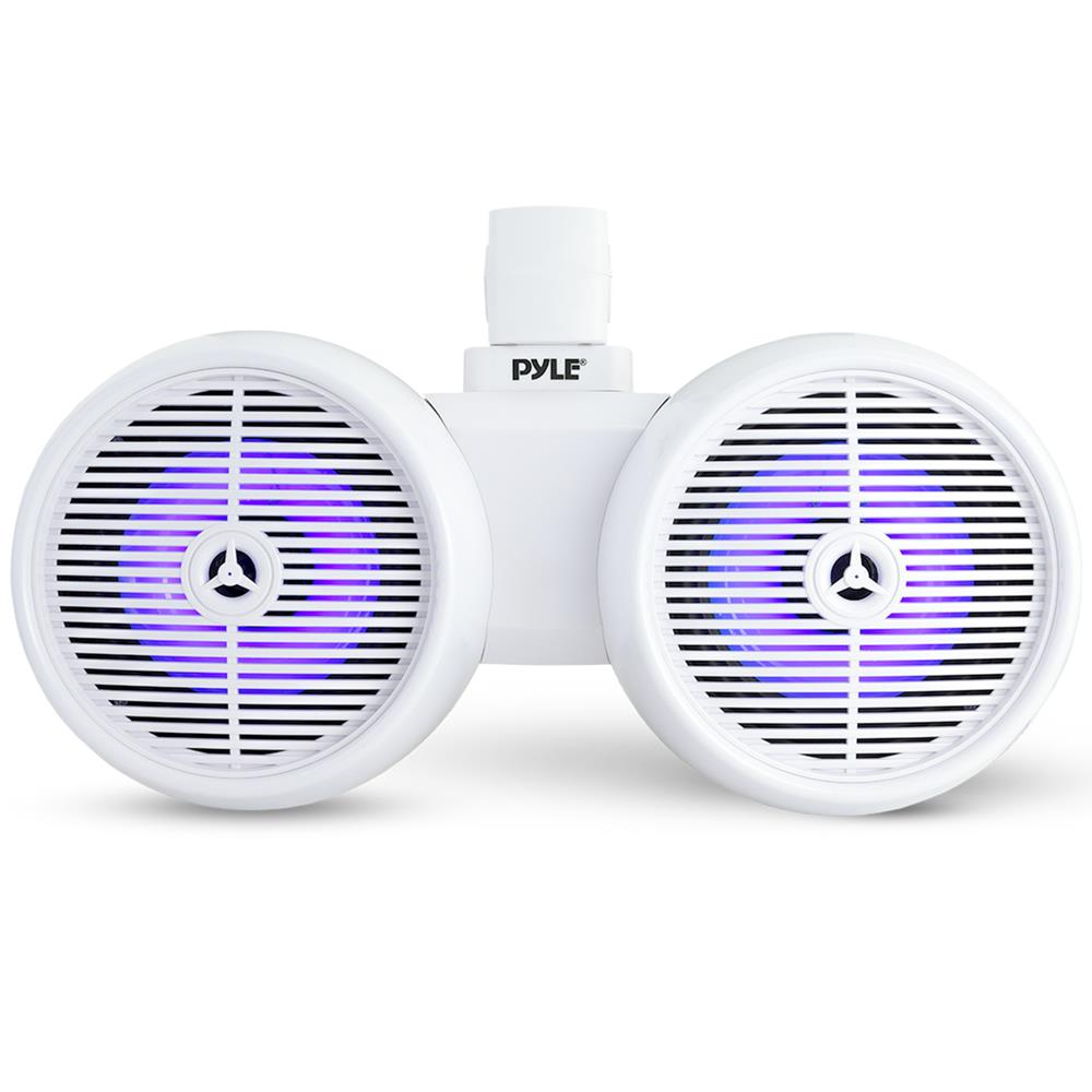 Premium Dual Marine Wakeboard Speakers - Waterproof Bluetooth Boating Speakers with Powerful Bass for Wakeboarding, Boating & Outdoor Adventures