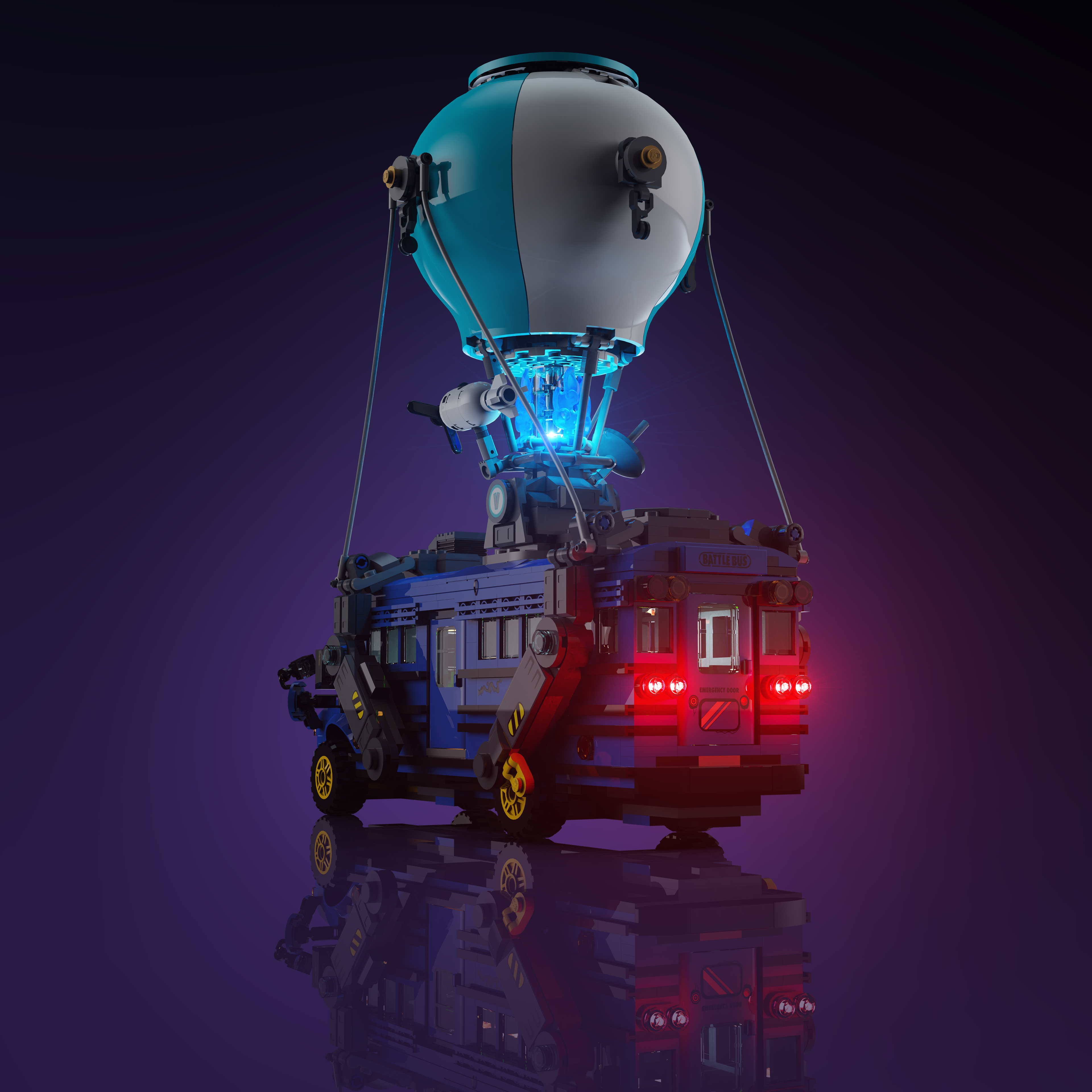 LEGO® Fortnite Battle Bus #77073 Light Kit - LED Lighting Set for LEGO Models - Perfect for Display & Nighttime Play